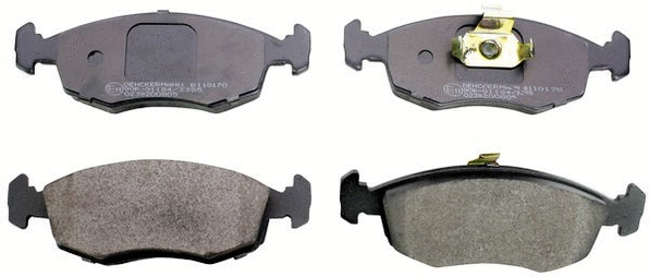 Brake Pad Set, disc brake (B110170)