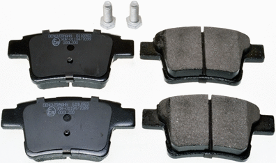 Brake Pad Set, disc brake (B110983)