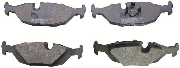 Brake Pad Set, disc brake (B110077)
