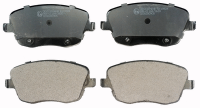 Brake Pad Set, disc brake (B110924)