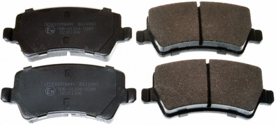 Brake Pad Set, disc brake (B111043)