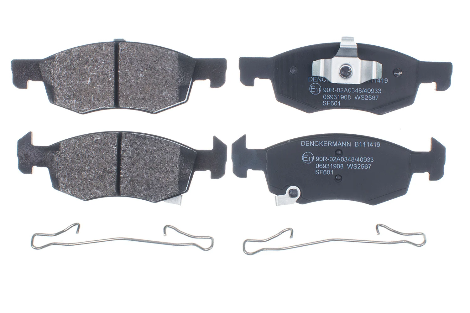 Brake Pad Set, disc brake (B111419)