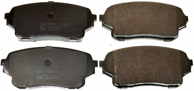 Brake Pad Set, disc brake (B111195)