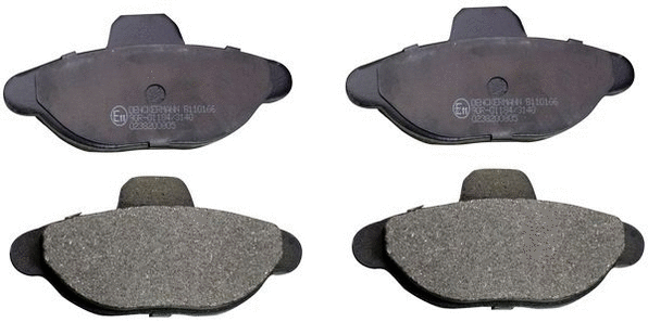 Brake Pad Set, disc brake (B110166)