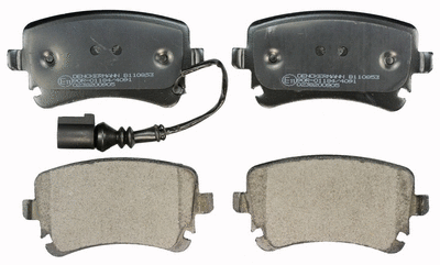 Brake Pad Set, disc brake (B110853)