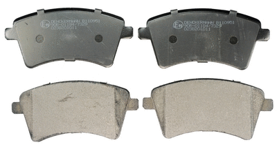 Brake Pad Set, disc brake (B110951)