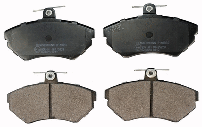 Brake Pad Set, disc brake (B110867)