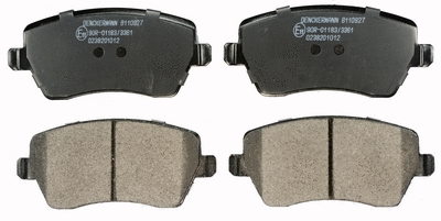 Brake Pad Set, disc brake (B110927)