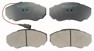 Brake Pad Set, disc brake (B110899)