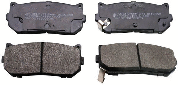 Brake Pad Set, disc brake (B110353)