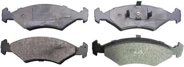 Brake Pad Set, disc brake (B110208)