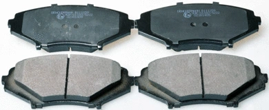 Brake Pad Set, disc brake (B111259)