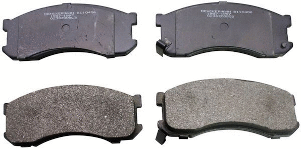 Brake Pad Set, disc brake (B110406)