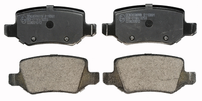 Brake Pad Set, disc brake (B110891)