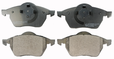 Brake Pad Set, disc brake (B110872)