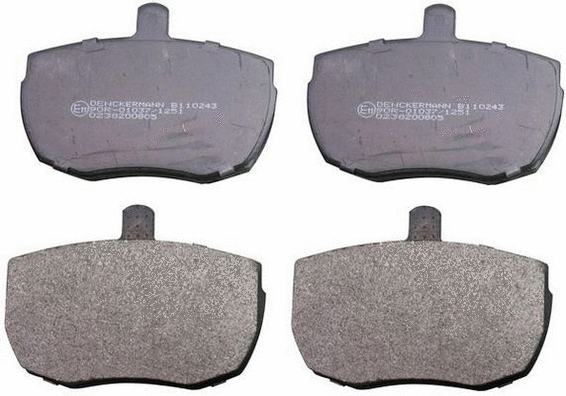 Brake Pad Set, disc brake (B110243)