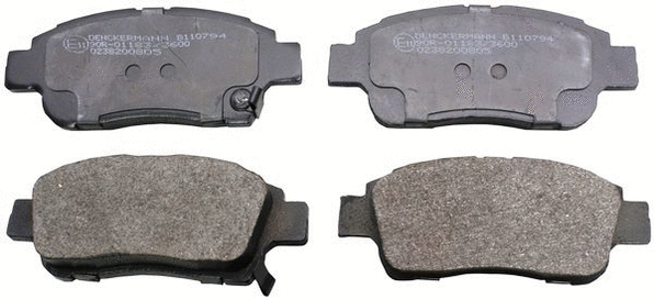 Brake Pad Set, disc brake (B110794)