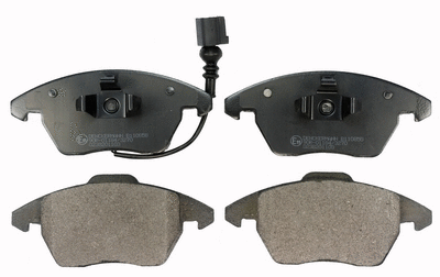 Brake Pad Set, disc brake (B110858)