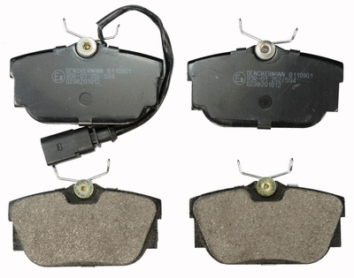 Brake Pad Set, disc brake (B110901)