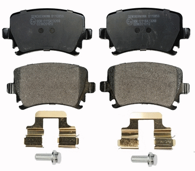 Brake Pad Set, disc brake (B110859)
