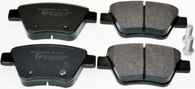 Brake Pad Set, disc brake (B111026)