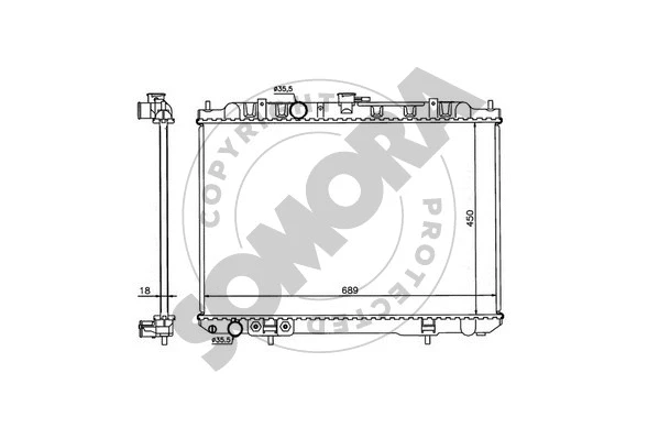 Radiator, engine cooling (195540B)