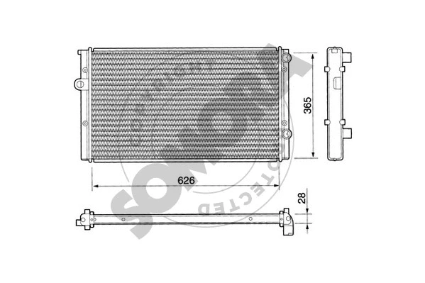 Radiator, engine cooling (350841)