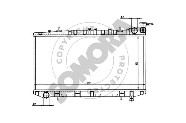 Radiator, engine cooling (194640)