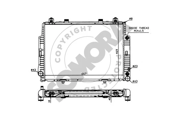 Radiator, engine cooling (174142)