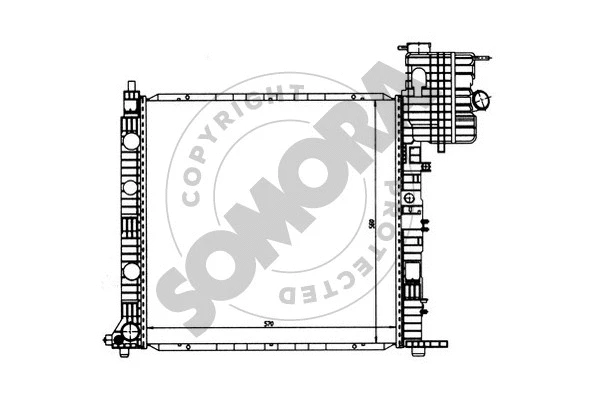 Radiator, engine cooling (173040)