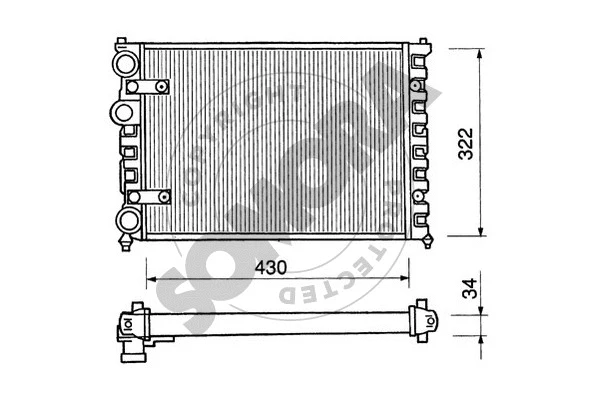 Radiator, engine cooling (280240)