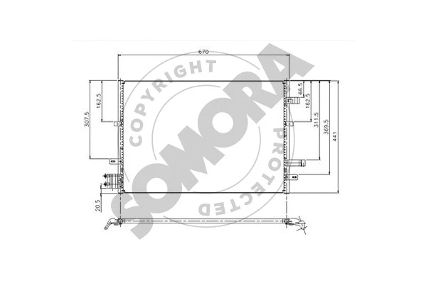 Condenser, air conditioning (095260B)