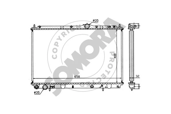 Radiator, engine cooling (186041)
