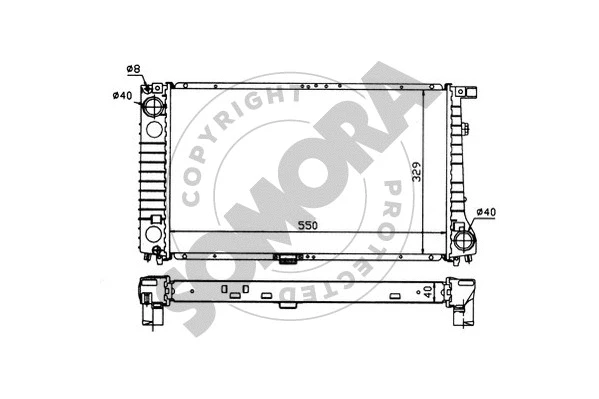 Radiator, engine cooling (040342)