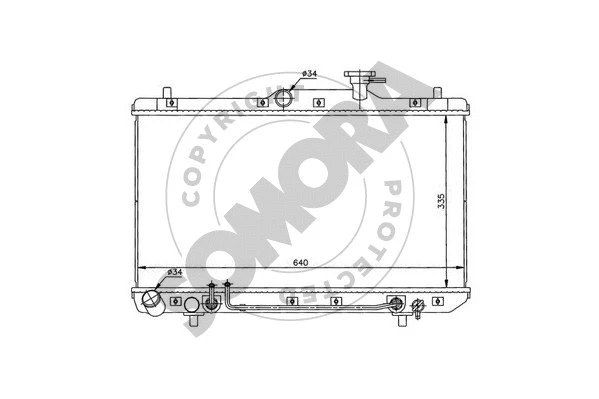 Radiator, engine cooling (131240A)