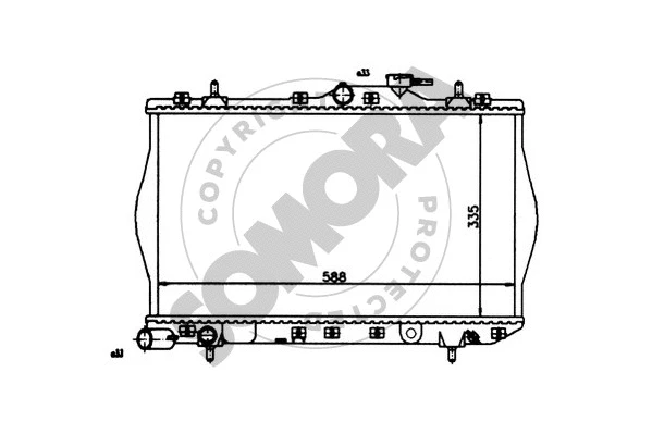 Radiator, engine cooling (131040)