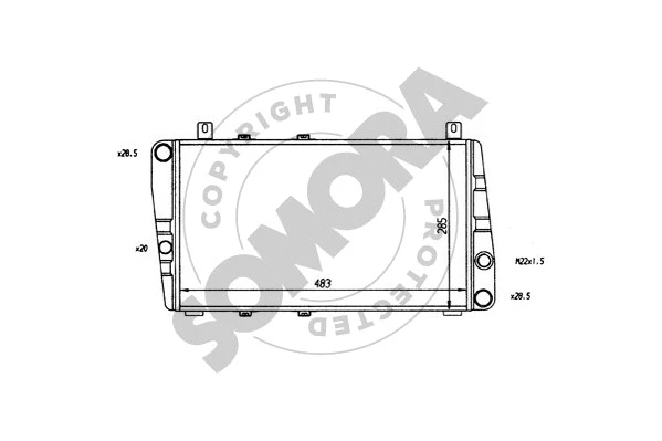 Radiator, engine cooling (290140)