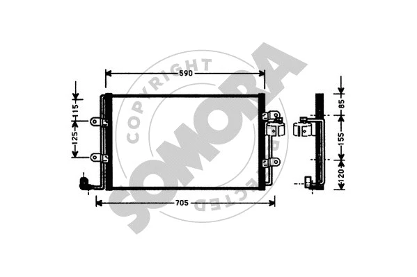 Condenser, air conditioning (010160)
