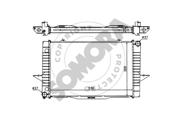 Radiator, engine cooling (363040)