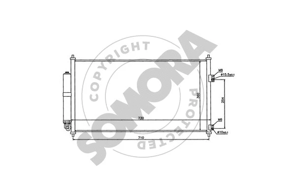 Condenser, air conditioning (195560B)
