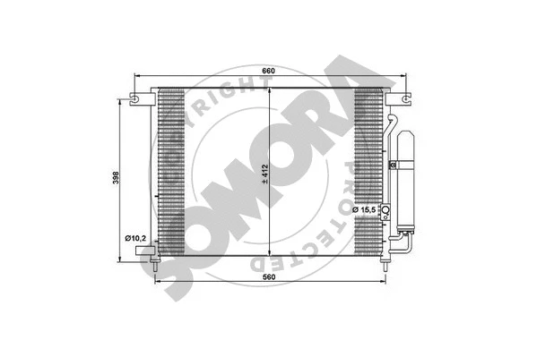 Condenser, air conditioning (061160A)