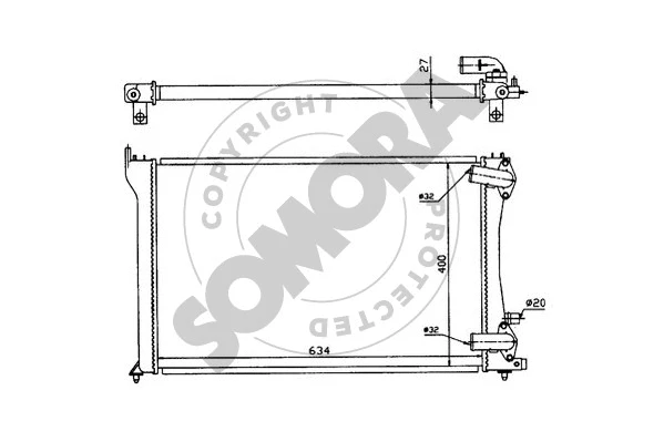 Radiator, engine cooling (223244)
