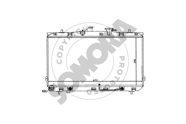 Radiator, engine cooling (132240A)