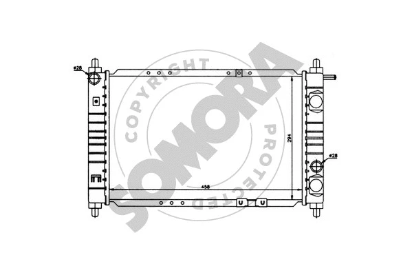 Radiator, engine cooling (060040)
