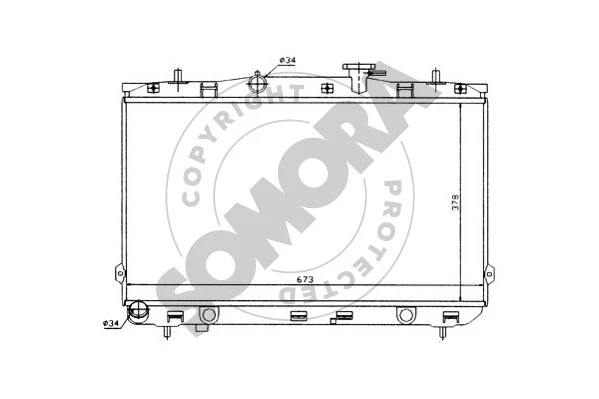 Radiator, engine cooling (132240)