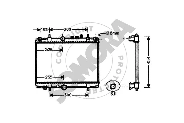Radiator, engine cooling (223243)