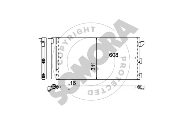 Condenser, air conditioning (080560)