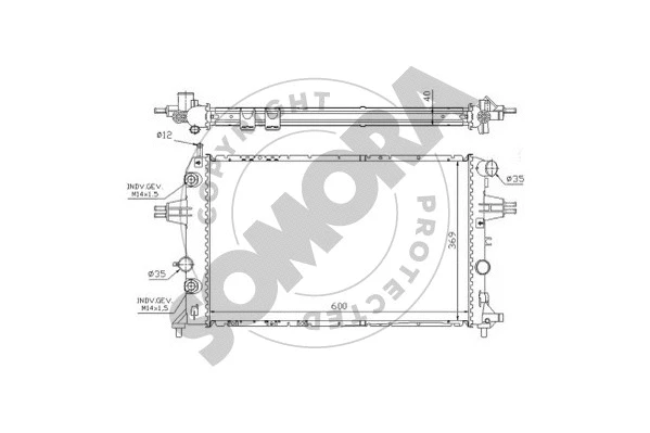 Radiator, engine cooling (211749)