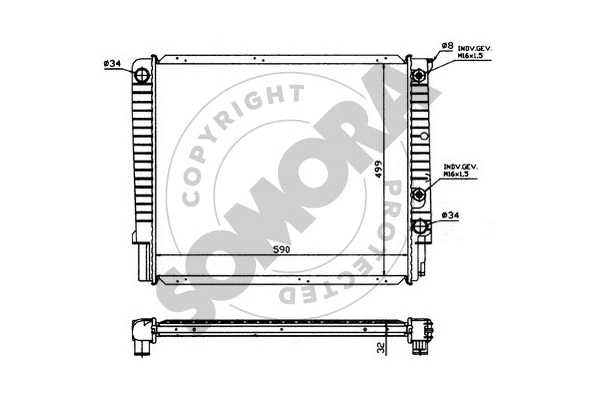 Radiator, engine cooling (362141)
