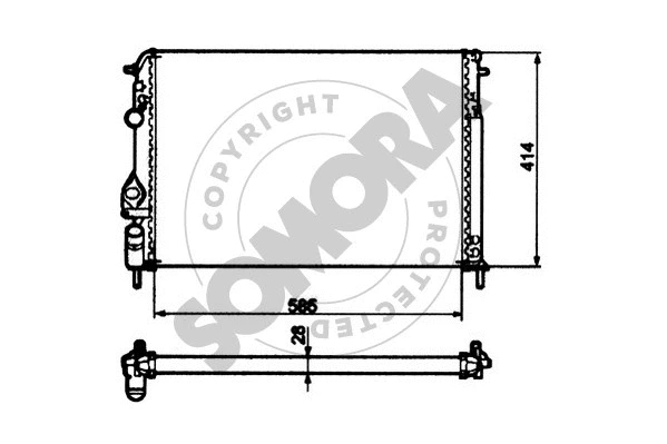 Radiator, engine cooling (243042)
